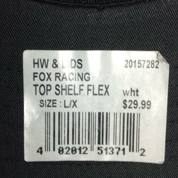 Fox Racing Flex Fit NWT Plaid Cotton Blend Hat Sz L/XL - Picture 5 of 8